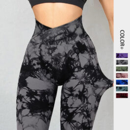 Seamless Tie Dye Women Yoga Pants