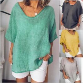 Loose Short Sleeves Women Summer Tops