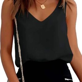 Summer Casual V Neck Camisole Blouses