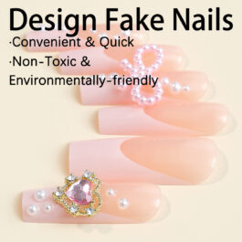 Women’s Love Diamond Bow Wear Nail Tip