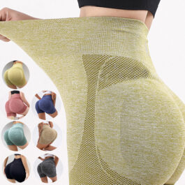 Fitness Yoga Shorts Butt Lifting Seamless Leggings