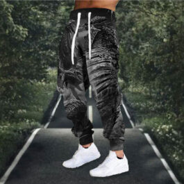 Animal Pattern Ankle Banded Pants