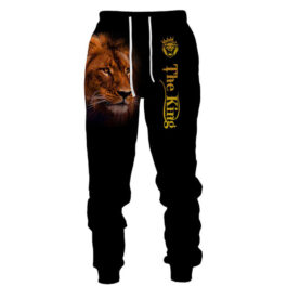 Animal Pattern Ankle Banded Pants