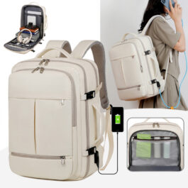 Large Capacity Multiple Pockets And Zippers Versatile Computer Bags Business Travel Backpack