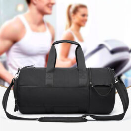 Waterproof Polyester Fabrics Gym Bag Portable Travel Handbag