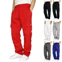 Men Stretch Elastic Waist Jogger Sports Pants